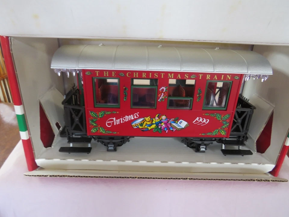 Vagón de tren de pasajeros LGB ESCALA G Lehmann 1999 con carámbanos caja de Navidad #36079 Foto 4 de 4