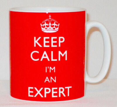 Keep Calm I'm An Expert Tasse personalisiert lustig Büro Arbeit Manager Chef Geschenk 