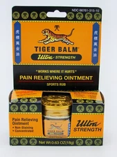 Tiger Balm Ultra Strength 0.350z -10g Pain Relieving Ointment-Sports Rub