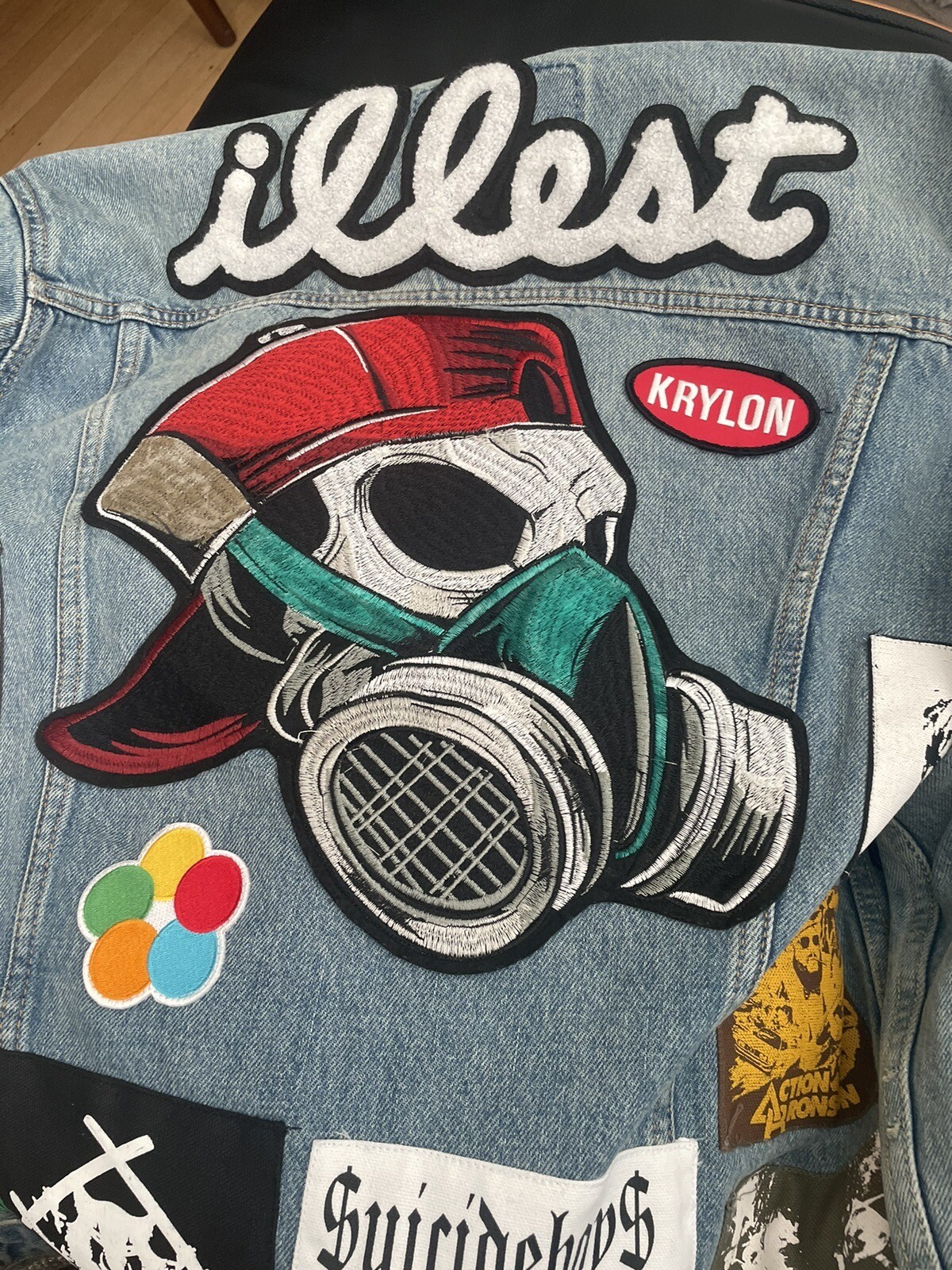 94Rx Patchwork Levi’s Trucker Jacket XL - image 4