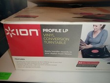 ION Audio PROFILE LP Conversion Turntable Vinyl To CD/MP3/iOS Record Player