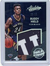 2016-17 Panini Absolute Memrobillia Gold Jumbo Patch Rookie #18 Buddy Hield /10