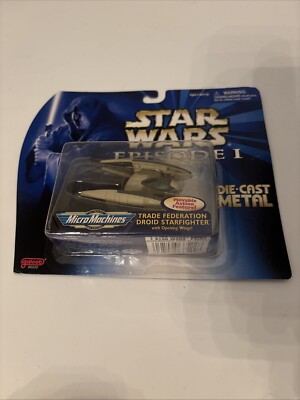 Micro Machines Star Wars Episode 1 Trade Federation Droid Starfighter Galoob New