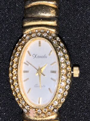 Xanadu Women\'s Crystal Dress Watch Xanadu Gold-Tone Womens Quartz Watch With Rhinestones  main image 3