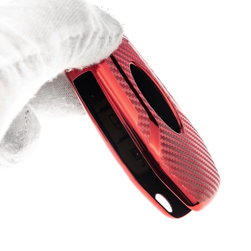 For Ford Ecosport Focus Mondeo Explorer TPU Carbon Fiber Car Flip Key Case Cover - Picture 79 of 84