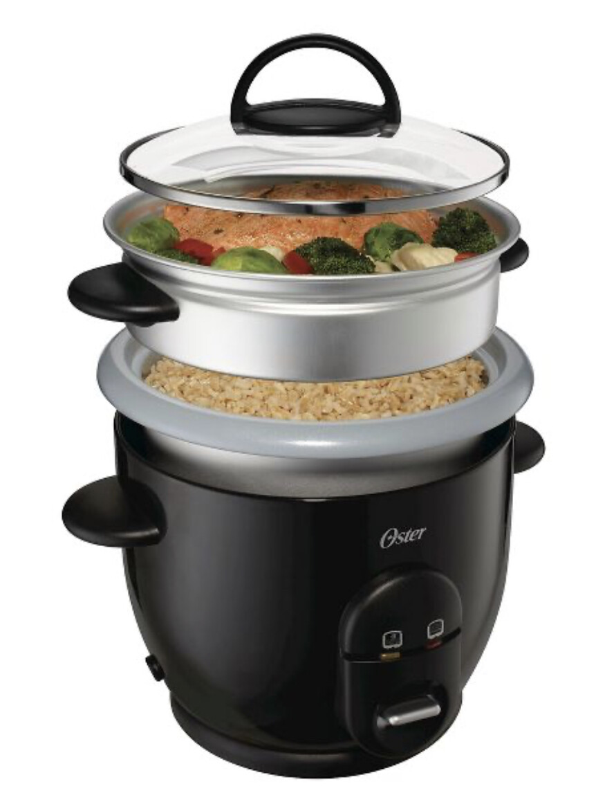 Oster DuraCeramic 6 Cup Rice Cooker - Black CKSTRC61K-TECO (t,a