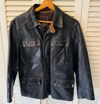 Mens Vintage Coach Leather Jacket