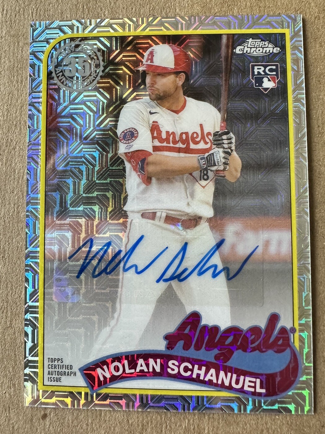 2024 Topps Series 2 Nolan Schanuel RC Silver Pack Mojo Auto Los Angeles Angels