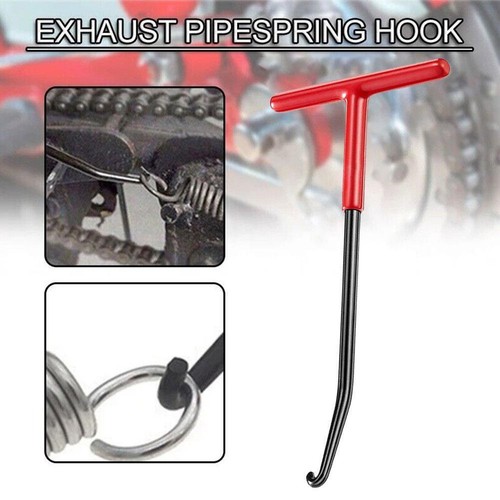 RED Exhaust Spring Hook Tool Puller T-Handle Style Motorcycle ATV W Dirt H8D5 - Picture 5 of 9