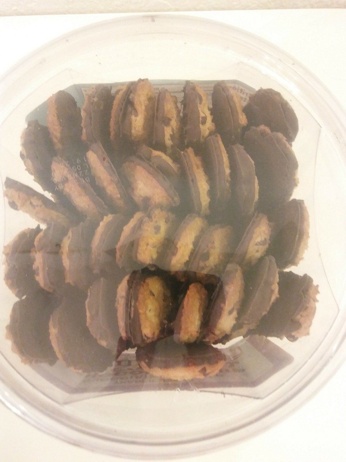 2 Packs Trader Joe's Chocolatey Coated Chocolate Chip Dunkers 24 oz