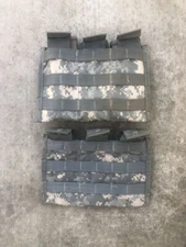 2 PACK US Military Triple Three 3 Mag Magazine Pouch MOLLE ACU 3 X 30 ROUND GC