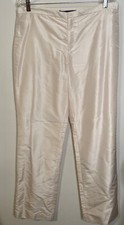 NWT Ralph Lauren Collection Ivory Silk Pants Womens 14 Luxury Purple Label