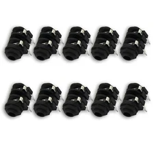 10pcs 6.35 mm Jack Female Mono Panel PCB Welding audio phone mount Socket USA