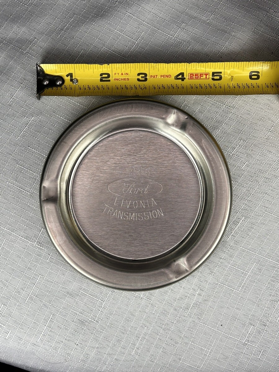 Vtg 1986 Ford Motor Co Livonia Transmission Plant Metal Ashtray