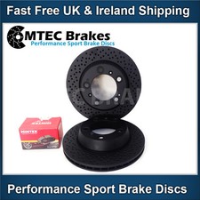 Porsche Boxster 987 3.2 S 05-12 Hintere Bremsscheiben Und Beläge MTEC Schwarz