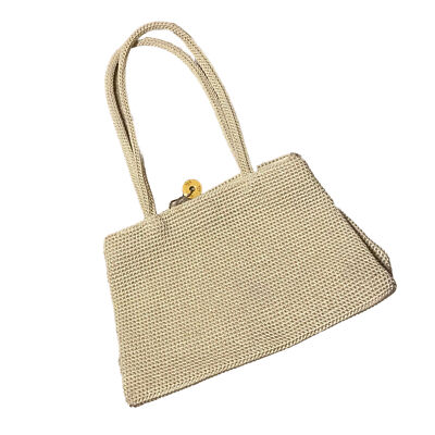The Sak Boho Cream Crochet Knit Shoulder Handbag | eBay display picture 1