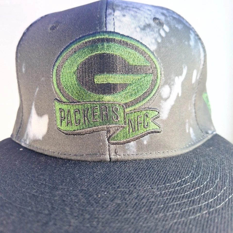 Gorra con tirantes Green Bay Packers New Era se adapta a 9FIFTY negra verde tinta tinte Foto 2 de 4