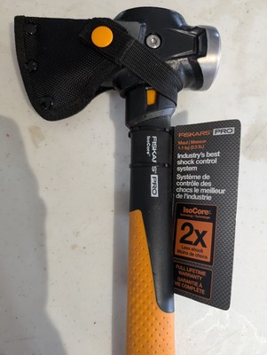 Fiskars 1056543 Pro IsoCore 2.5 lb Maul Hatchet & Sheath Shock 