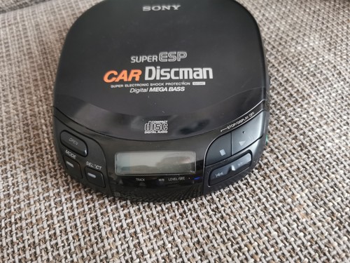 Sony Car Discman Portable CD Player D-333K Vintage Retro - Afbeelding 2 van 6