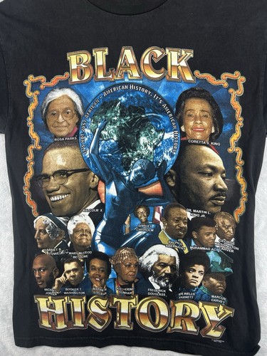 Vintage Black History Rap Tee African American History Shirt Youth XL 18/20 READ - Picture 3 of 8