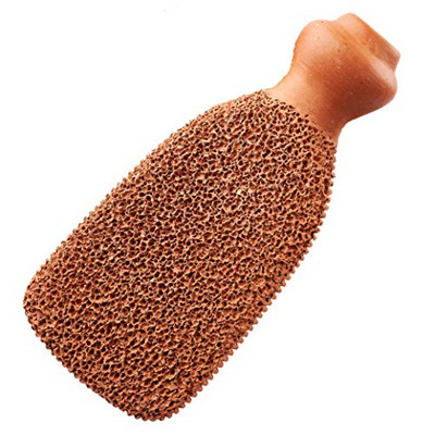 2-Sided Foot Scrubber, Foot File, Terra Cotta Pumice Stone ...