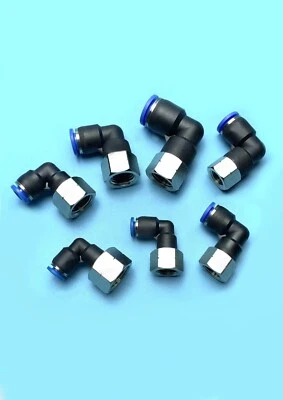 Female Swivel Elbow Push Fit Bspp Threads Swivel Elbow Metric Push in Fem BSPP