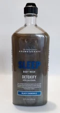 Bath & Body Works Aromatherapy Sleep Detoxify BLACK CHAMOMILE Charcoal Wash 10oz