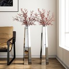 Gorgeous Tall Mirror Vase Home Floor Vases for Dried Flower Clean Beleved Glass