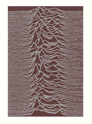 Joy Division Unknown Pleasures, Peter Saville Print 40x50cm