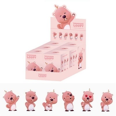 ZANMANG LOOPY Mini Figur Ver.2 6er Set Pororo Friends Official 2,6''