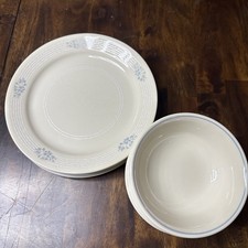 Corelle "Lace Bouquet" - Set of 10 Dinner Plates + 10 Bowls