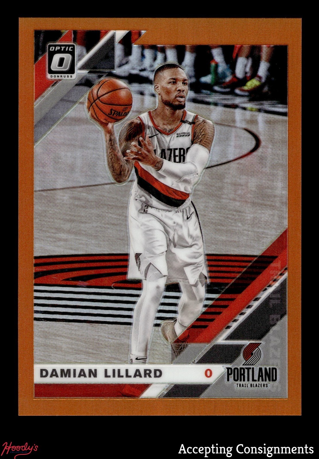 2019-20 Donruss Optic Orange #7 Damian Lillard 18/199 BLAZERS