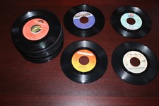 vintage mixed lot of 50 count 45rpm records 60's 70' soul R B used lot 2