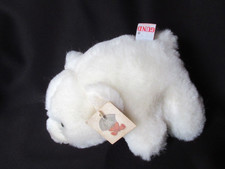 Vintage 1980 GUND Snuff Snuffles white polar Bear 7" Plush Stuffed 2151 w/tag