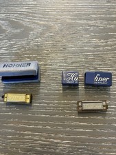 Lot of 2 Hohner Mini Harmonica Little Lady Germany Case Vintage