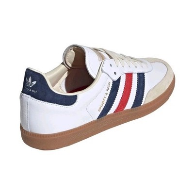 adidas Samba OG Sporty & Rich Herren Sneaker Weiß Leder Schuhe IH8338 EU 42 UVP