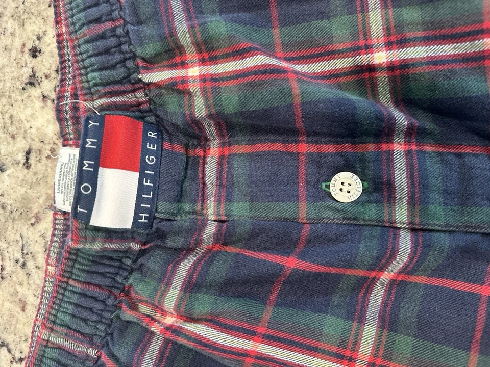 Pantalones de pijama de Navidad para hombre grandes Tommy Hilfiger pierna recta cómodos  Foto 3 de 4