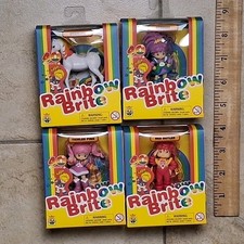 Rainbow Brite 40th Anniversary 4-Figure Set Lot New Sealed 3"