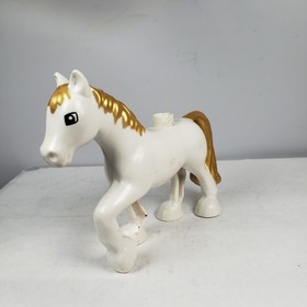 LEGO Duplo Cinderella's Castle Set 6153 - White Horse Gold Mane ONLY