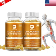 2 Pack Glucosamine Chondroitin MSM Turmeric – Joint Health Supplement – 240 Caps
