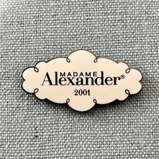 Madame Alexander 2001 Logo Lapel Pin Collector Doll Club Pin Vintage