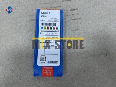 10pcs/Box NC3030 Brand New Korloy MGMN300-M NC3030 Carbide Inserts *tm