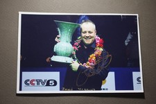 John Higgins MBE (Snooker - 4 x World Champion) Signed Photo Paper