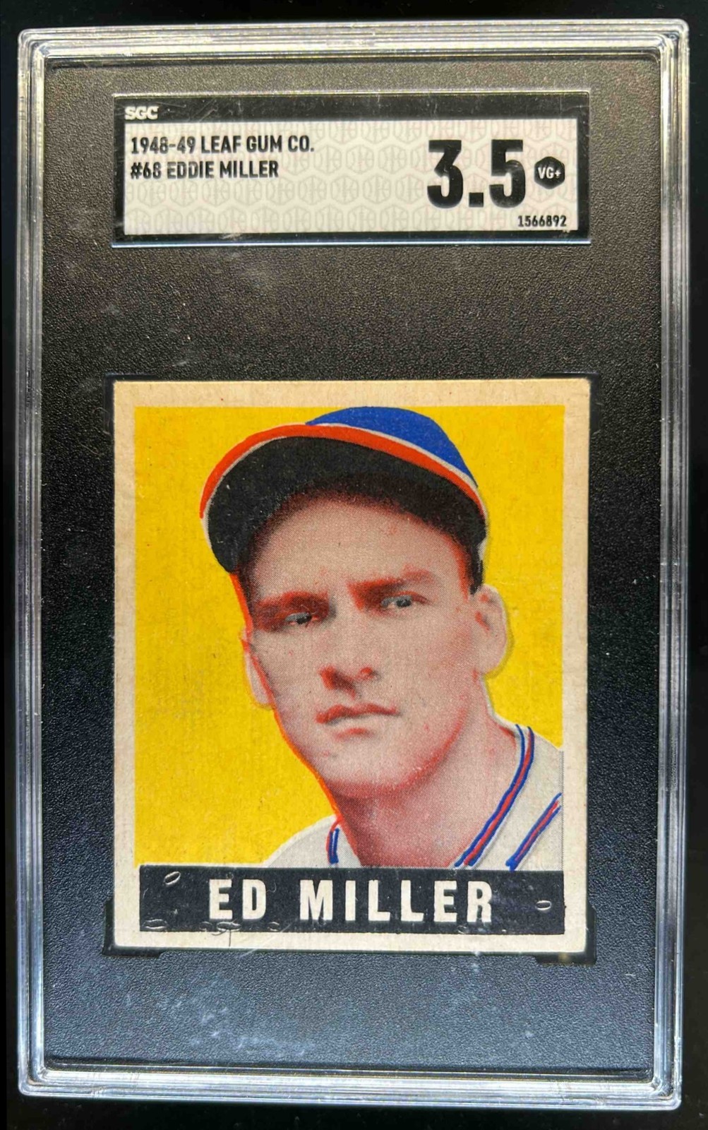 1948 Leaf Ed Miller #68 Phillies SGC 3.5