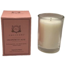 Aquiesse Grapefruit Acai Black Currant Balsam Vanille Luxury Candle 6.5oz NIB
