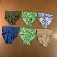 Hanes Boys Size Large Multicolor Organic Cotton Brief Underwear 6 Pack New