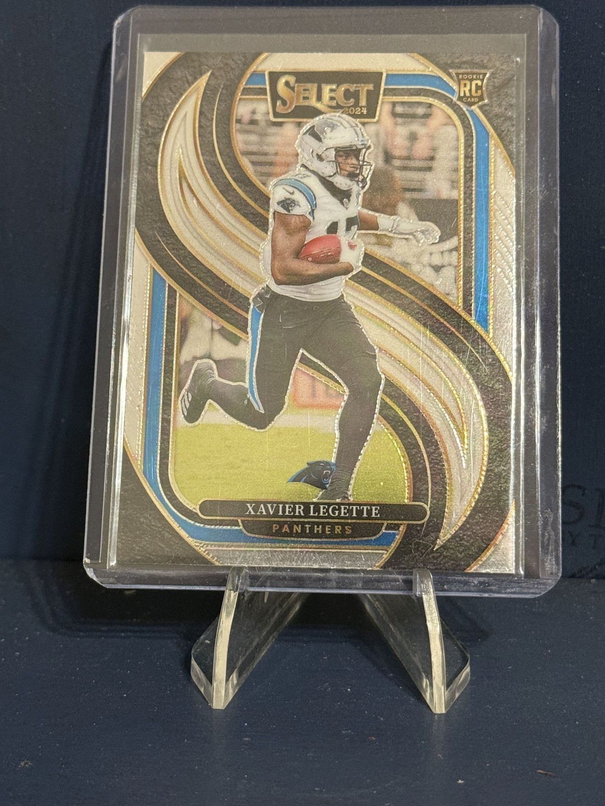 2024 Panini Select- Xavier Legette #101 Silver Premier Level Panthers (RC)