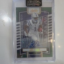 2023 Panini Absolute - Rookies Josh Downs #128 Green Spectrum Signatures /25 RC