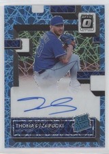 2022 Donruss Optic Carolina Blue Velocity Prizm 31/49 Thomas Szapucki Auto 6ks