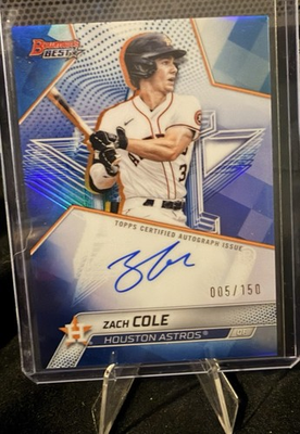#ad #ad 2025 Bowman’s Best Zach Cole Best Of 2025 On Card Auto 150 Houston Astros 🔥 $50.00